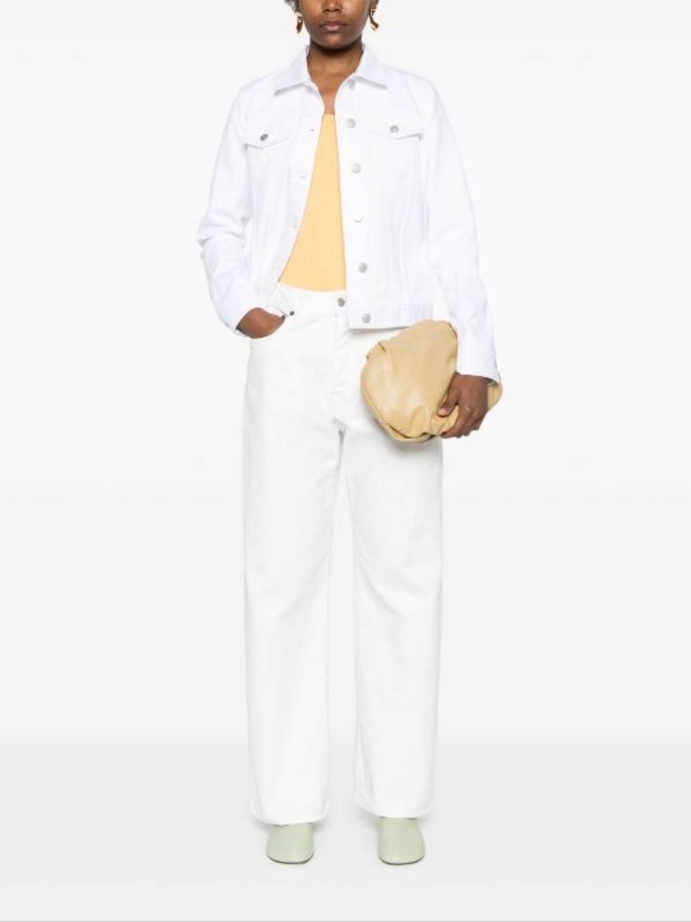 Carole Little White Linen Jacket